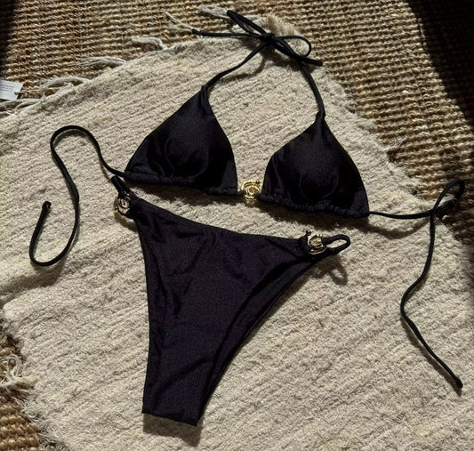 Bikini Noir Spirale
